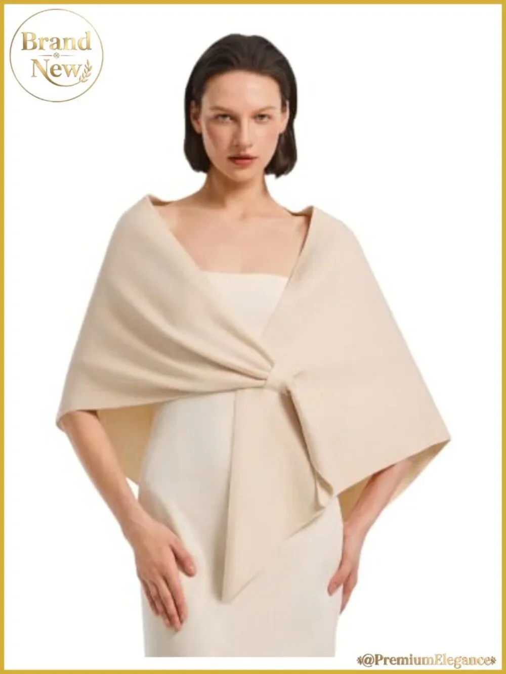 Pashmina Shawl Wrap Pull-Through Viscose Blend Evening Wedding